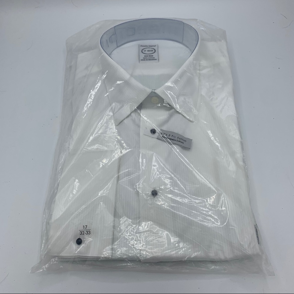 NWT, Pronto Uomo White Dress Shirt